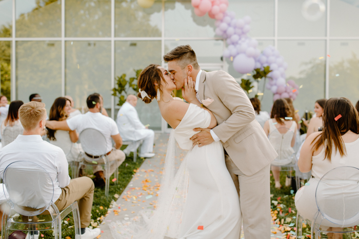 Vibrant and Pastel Greenhouse Wedding