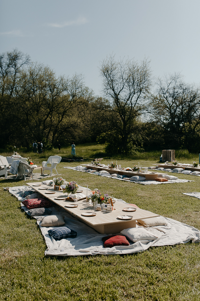 Casual picnic wedding sale