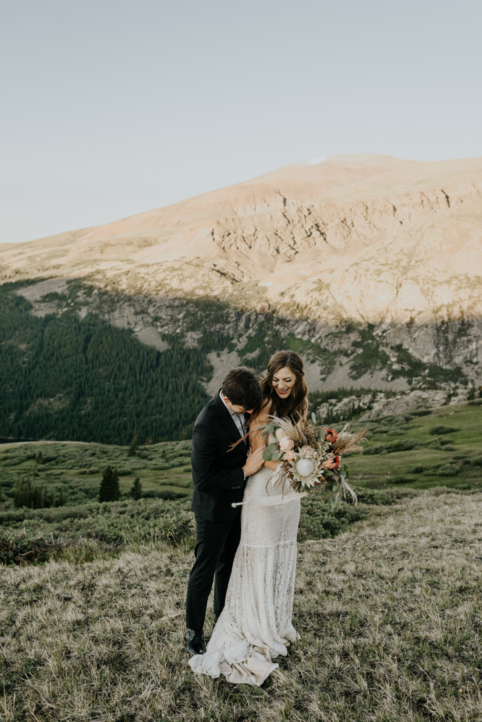 Romantic And Boho Hoosier Pass Elopement | Junebug Weddings