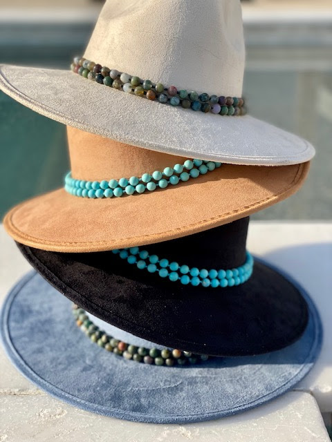 Landscape Embroidery Fedora Hat DIY Wedding Hat Men's and Women's