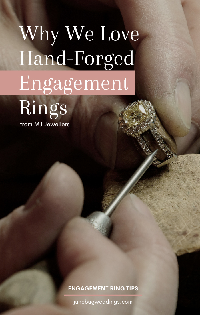 hand-forged engagement rings graphic