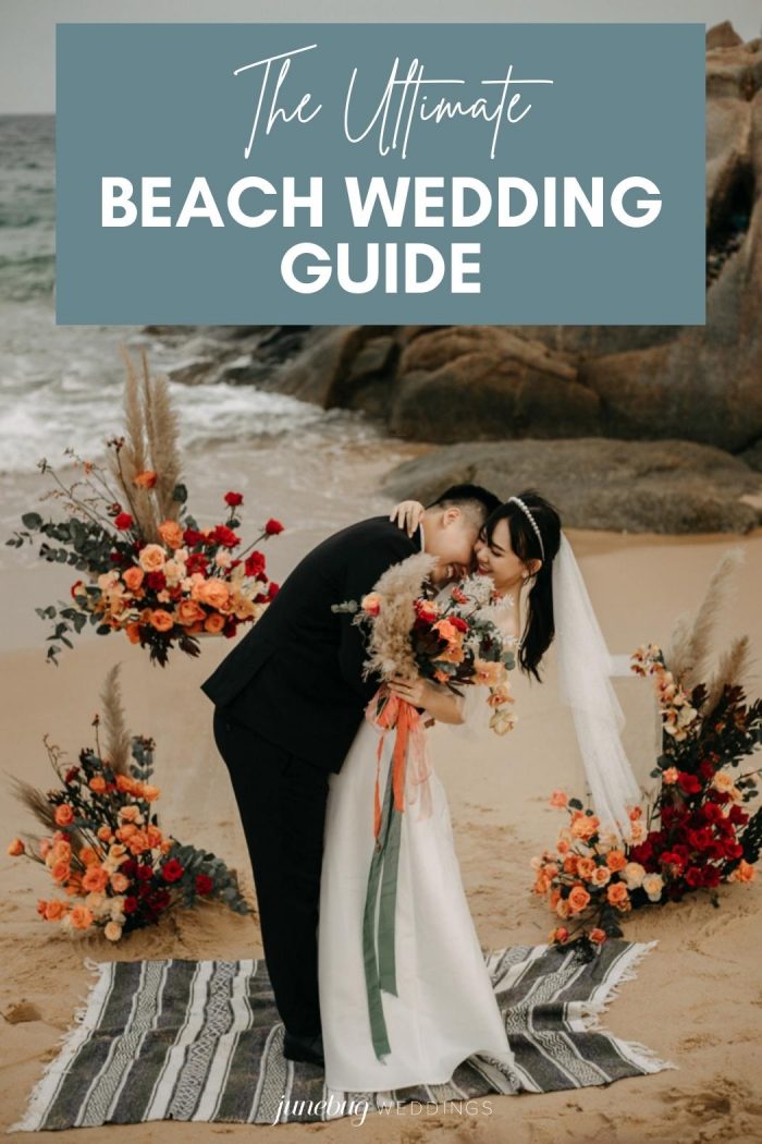 beach wedding planning graphic