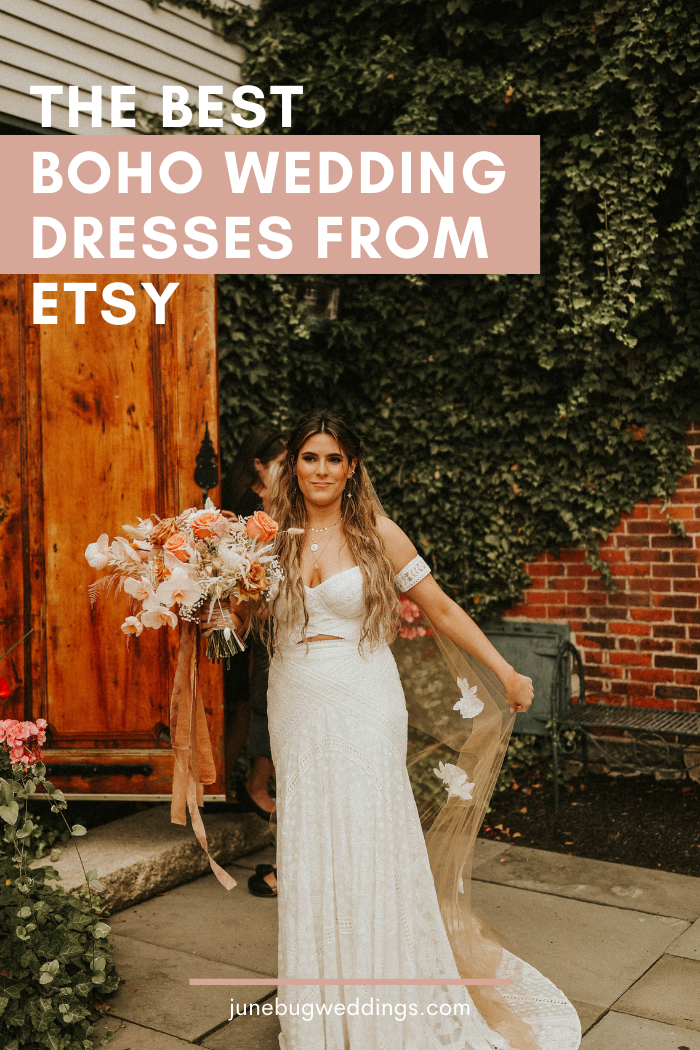 The Best Etsy Bohemian Wedding Dresses | Junebug Weddings