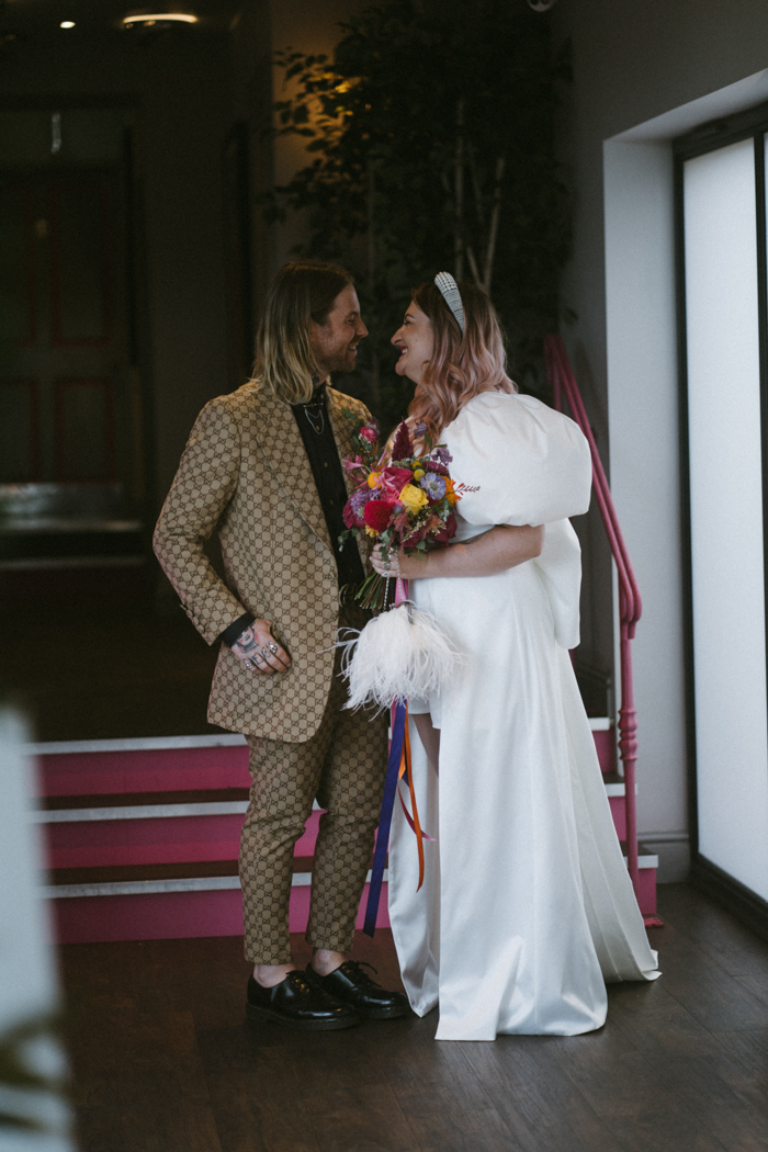 Fun, Colorful, and Edgy Charlton Hall Wedding | Junebug Weddings