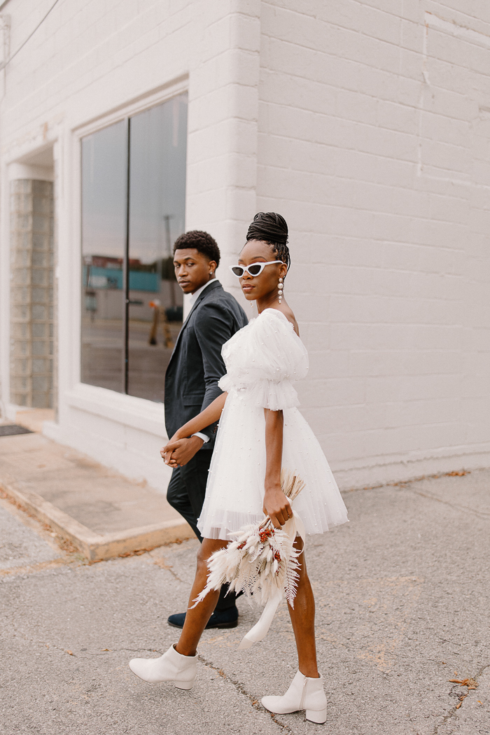 Striking And Simple Elopement Shoot