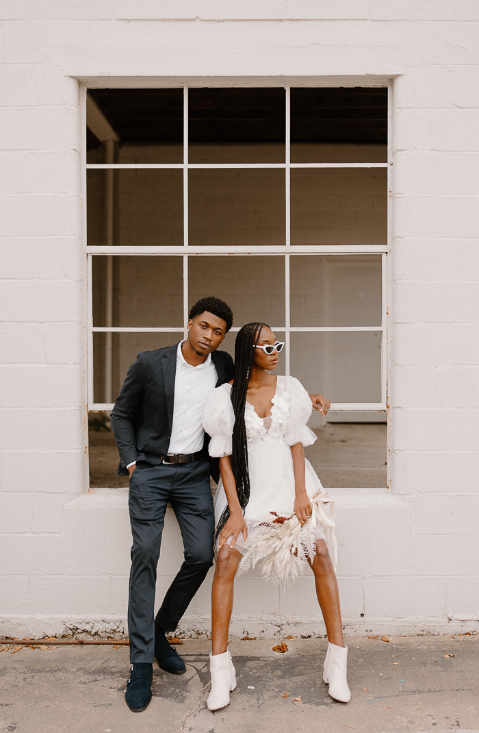 Striking And Simple Elopement Shoot