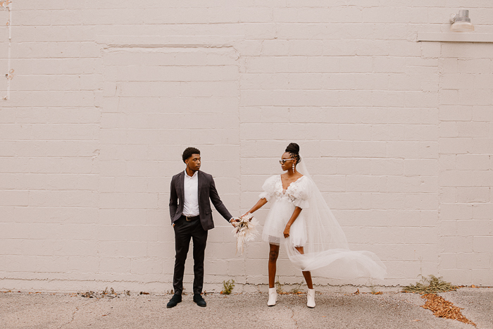 Striking And Simple Elopement Shoot