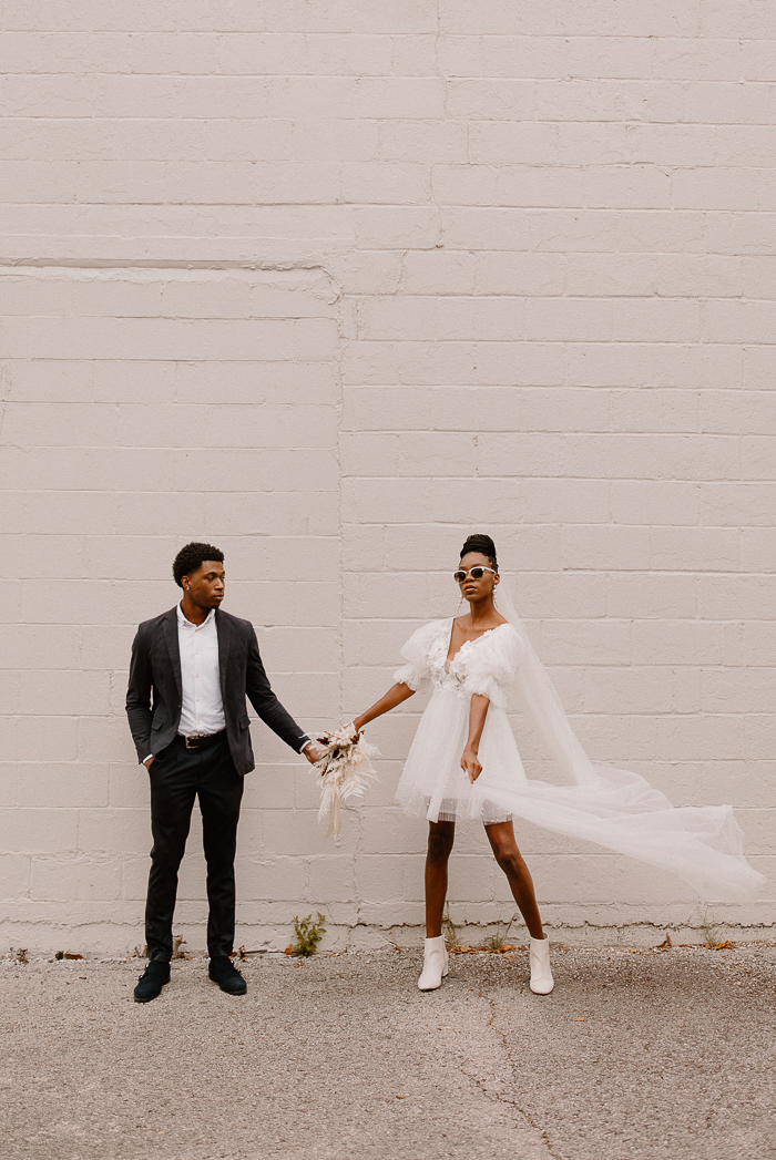 Striking And Simple Elopement Shoot Junebug Weddings