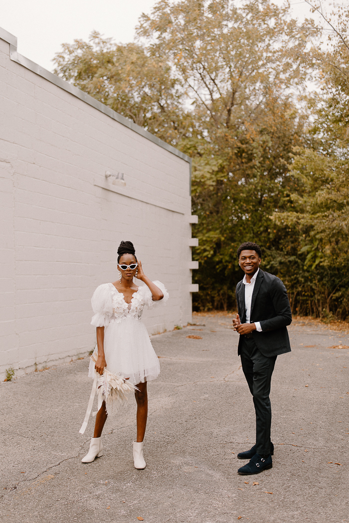 Striking And Simple Elopement Shoot