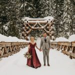 Striking Wintery Mount Rainier Micro Wedding