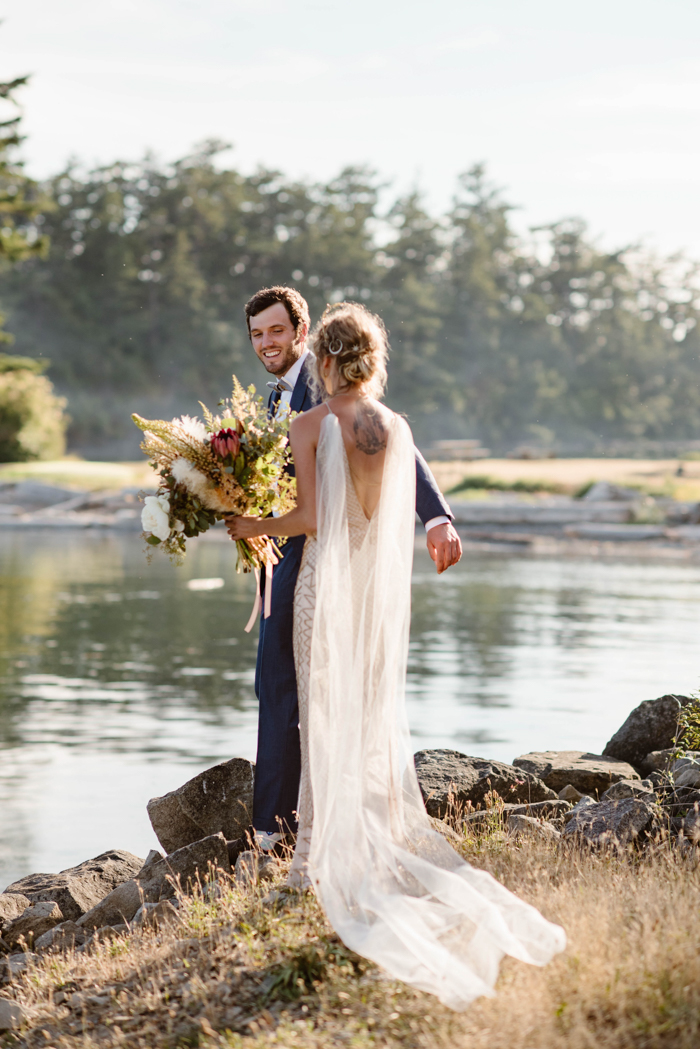 Adventurous Lakeside Micro Wedding | Junebug Weddings