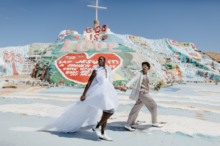 Striking And Simple Elopement Shoot