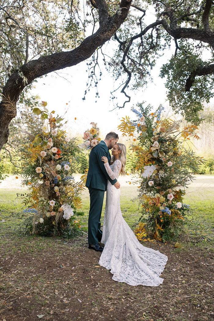 Intimate Retro and Boho Micro Wedding | Junebug Weddings