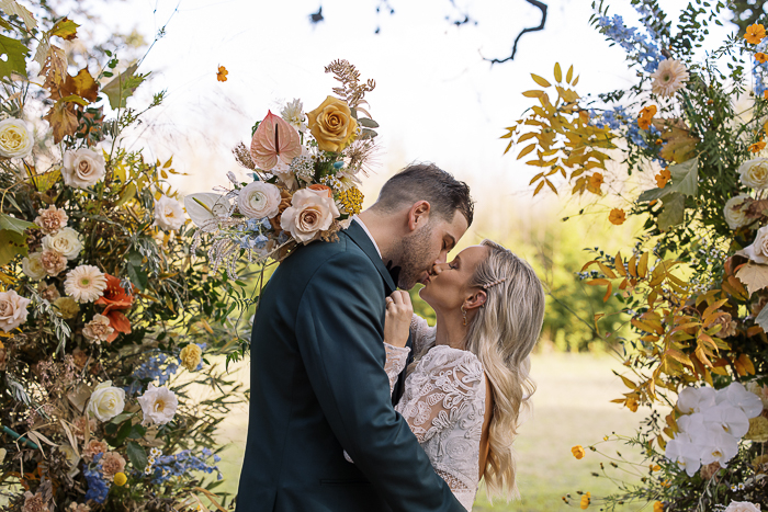 Intimate Retro and Boho Micro Wedding