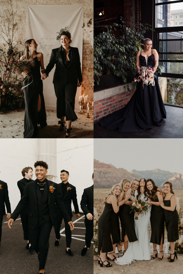 How To Incorporate Black As A Wedding Color Junebug Weddings