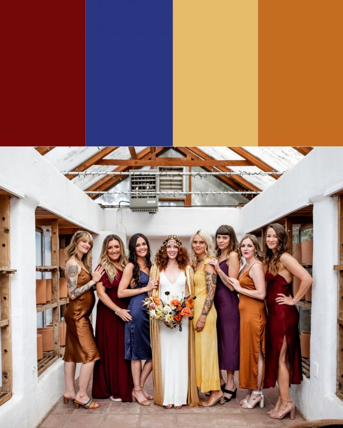 different bridesmaid dresses