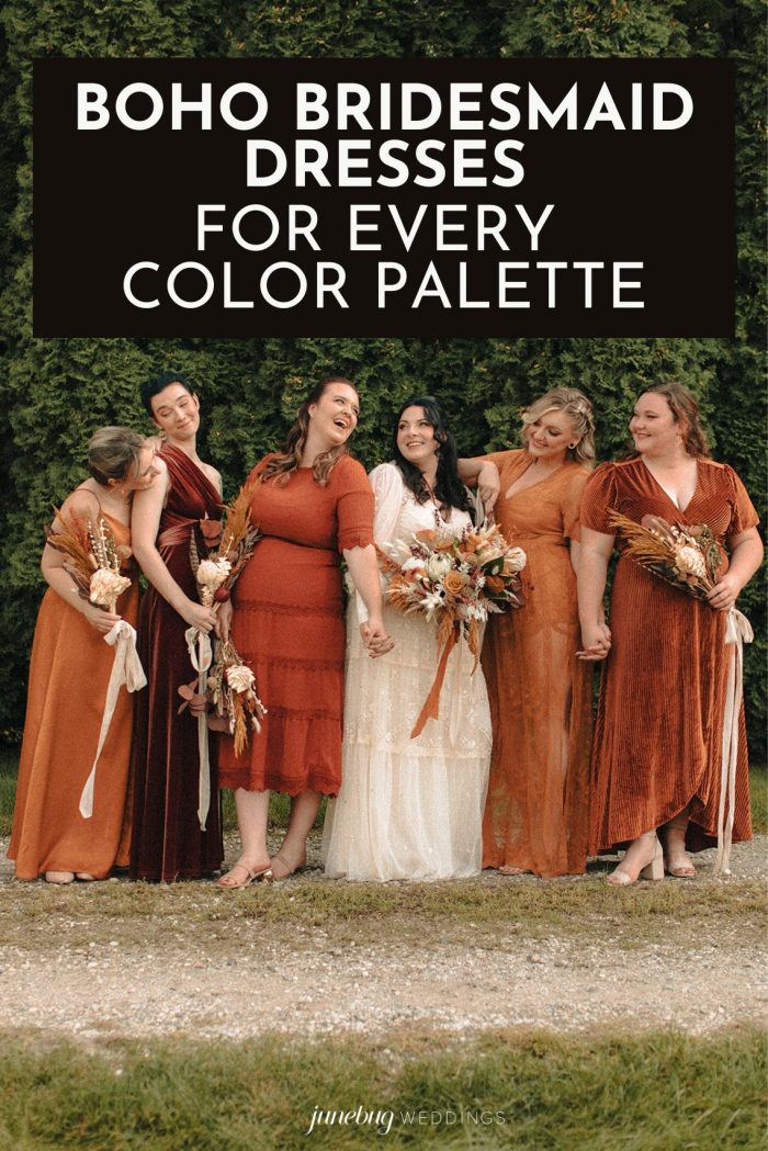 Boho Bridesmaid Dresses for Every Color Palette | Junebug Weddings