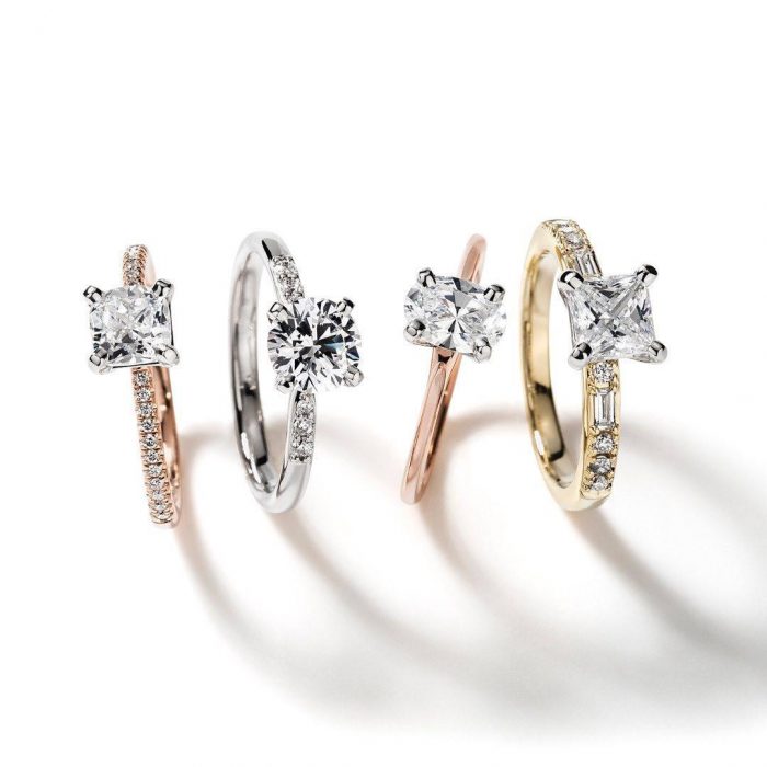 Four engagement rings from Blue Nile