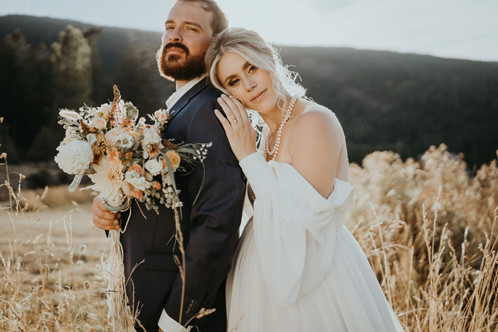 Candlelit And Modern French Courtyard Micro Wedding