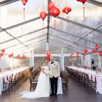 This Quarry Amphitheater Wedding Fully Embraced Chinese Culture