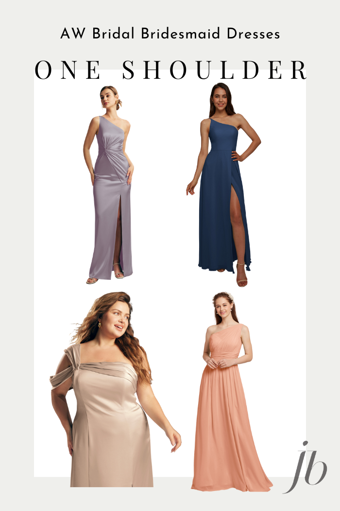 AW one shoulder bridesmaid dresses