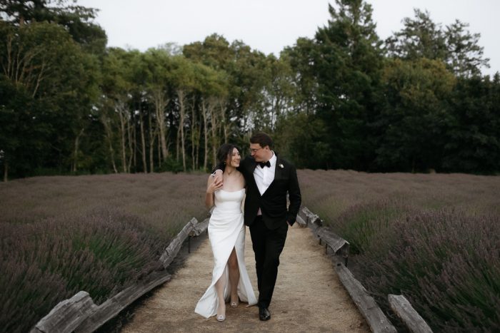 Color-Blocked Fashionable However Rustic Bilston Creek Farm Wedding ceremony