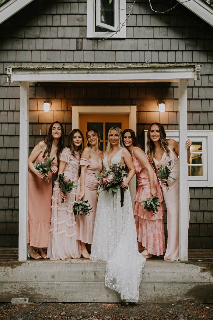 How To Mix And Match Floral Bridesmaid Dresses All Year Round