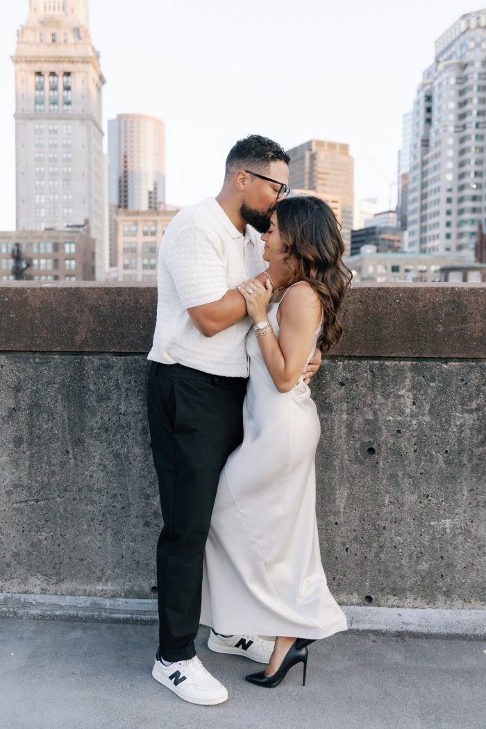 city summer engagement shoot