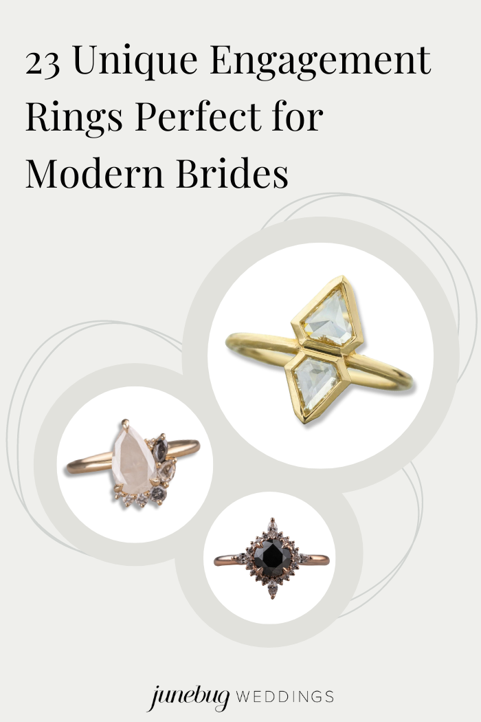 23 unique engagement rings perfect for modern brides
