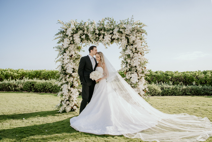 A Glam Oceanfront Wedding At The Four Seasons in Maui, Hawaii