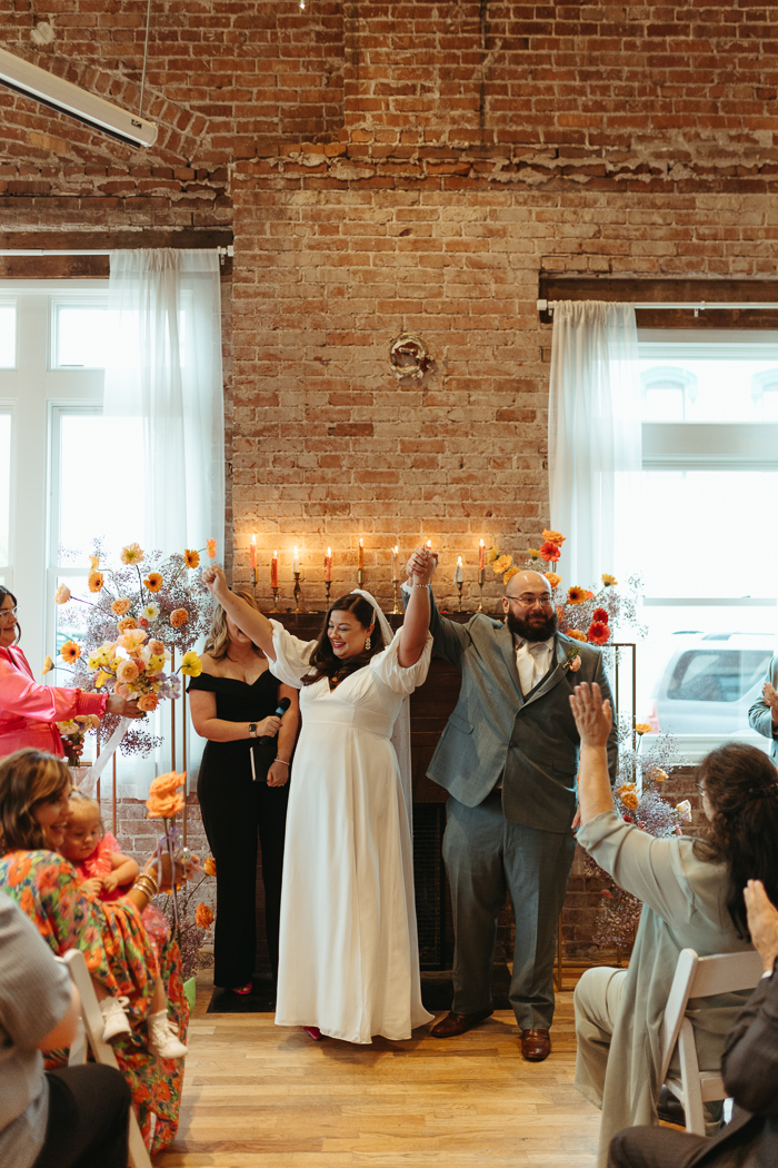 Bold Disco Ball Filled Onyx Coffee Lab HQ Wedding