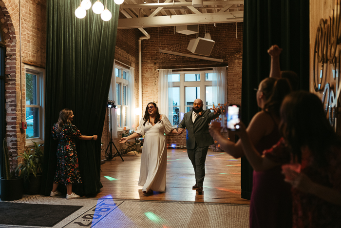 Bold Disco Ball Filled Onyx Coffee Lab HQ Wedding