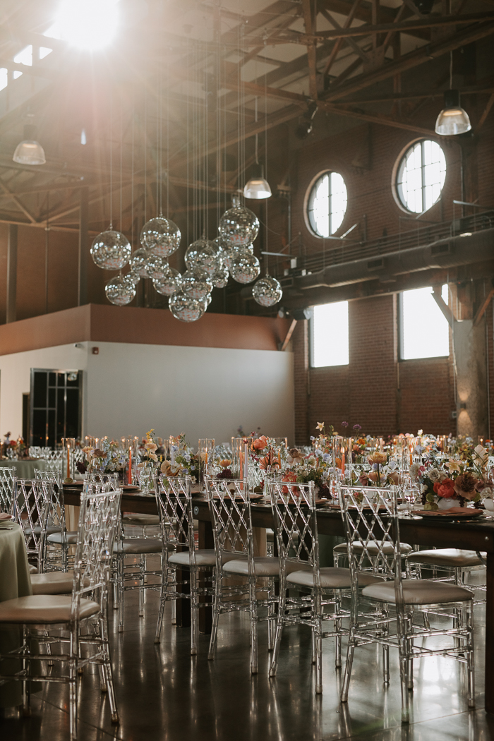 Colorful & Disco BallFilled Symes Wedding Junebug Weddings