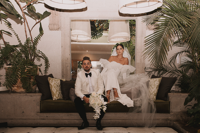 Colorfully Modern Antiguo Molino Destination Wedding | Junebug Weddings