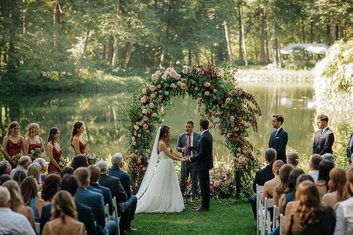 This Romantic Bridal Veil Lakes Wedding Was a Secret Garden Come