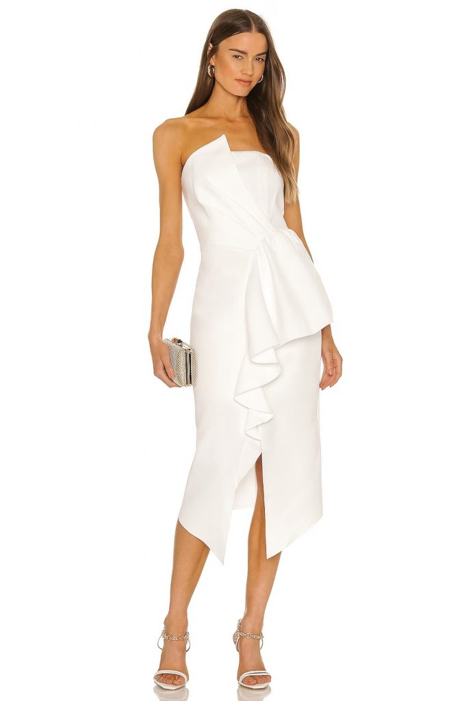 timeless rehearsal dinner dress