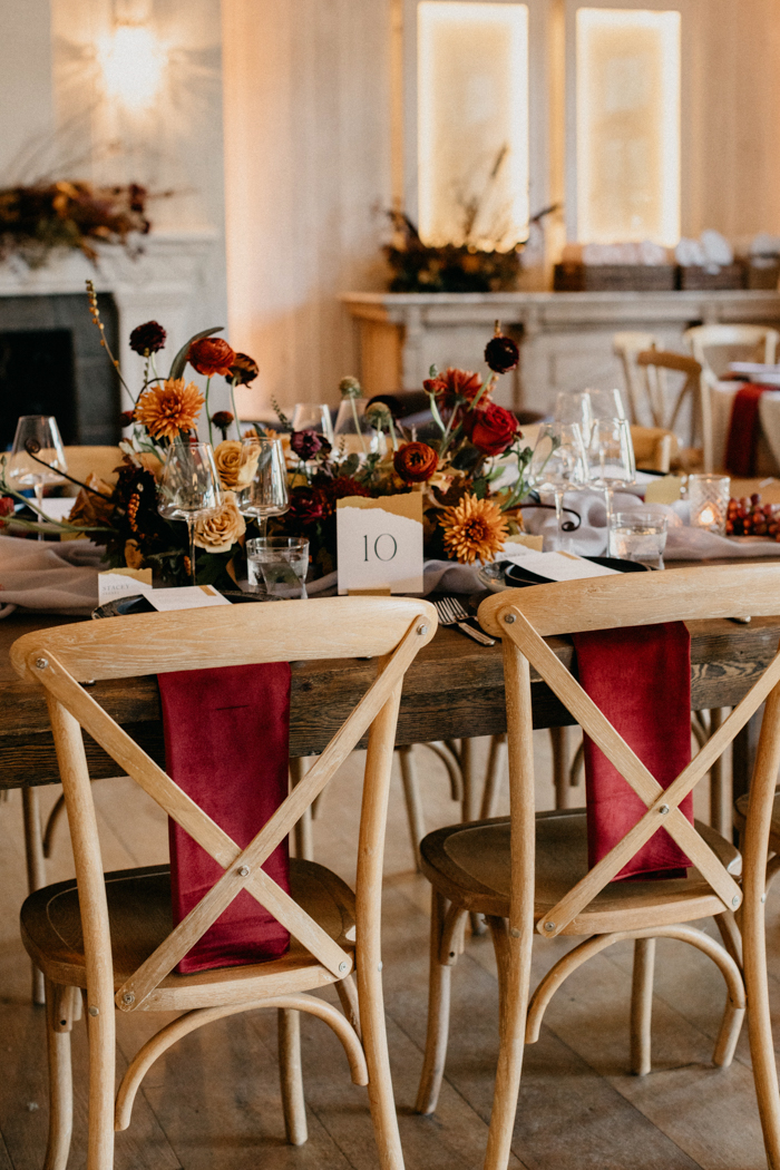 fall wedding centerpiece