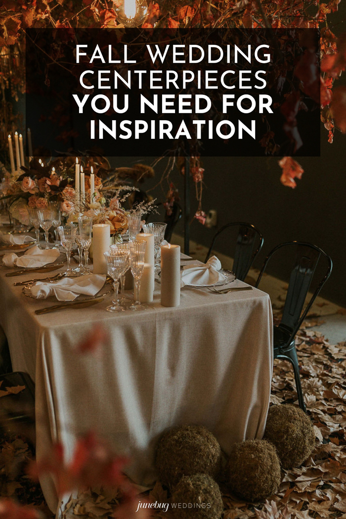 fall wedding centerpiece pinterest graphic