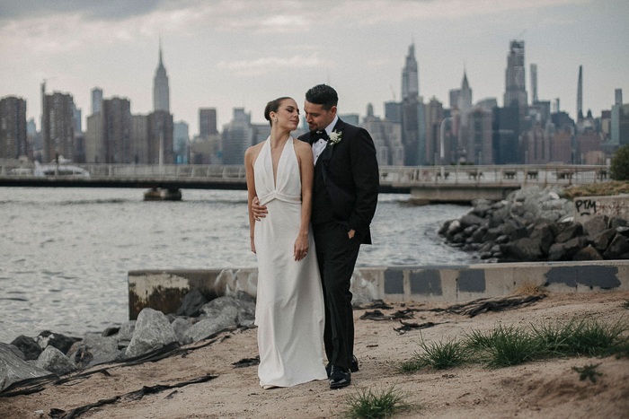 A Brooklyn Restaurant Wedding Defined by Urban Sophistication and Japanese Minimalism
