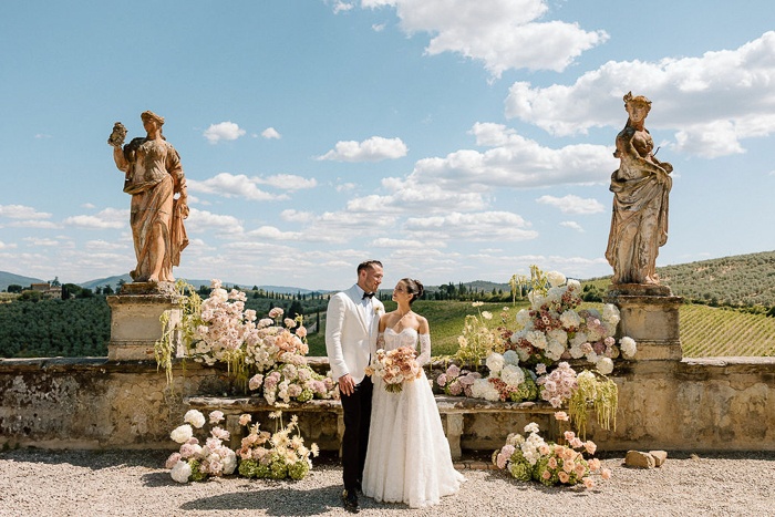A Villa Corsini Wedding That Feels Like Stepping into a Renaissance Painting