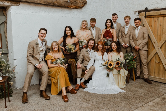 A Bohemian Scottish Wedding Channeling a ‘70s Laurel Canyon Living Room
