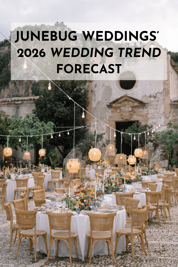Junebug Weddings' 2026 Wedding Trend Predictions