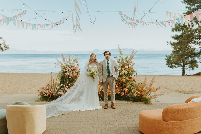 Whimsical Retro Summer Camp Wedding Inspiration on the Shores of Lake Tahoe