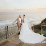 White Cherry Blossom Trees Defined This Fairytale Wedding on a Clifftop