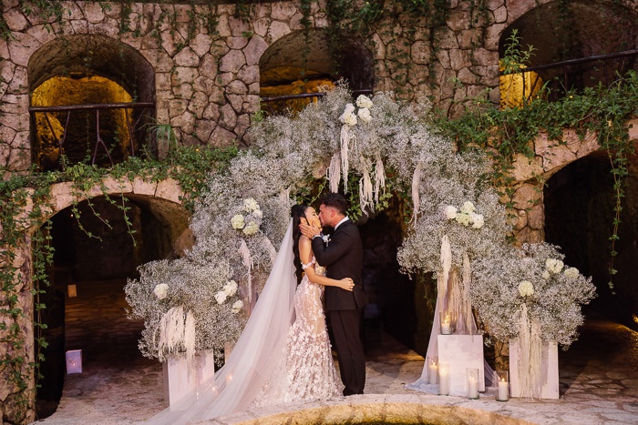 Immersive Mexico Wedding with a Spiral Temple Ceremony and Cave Reception