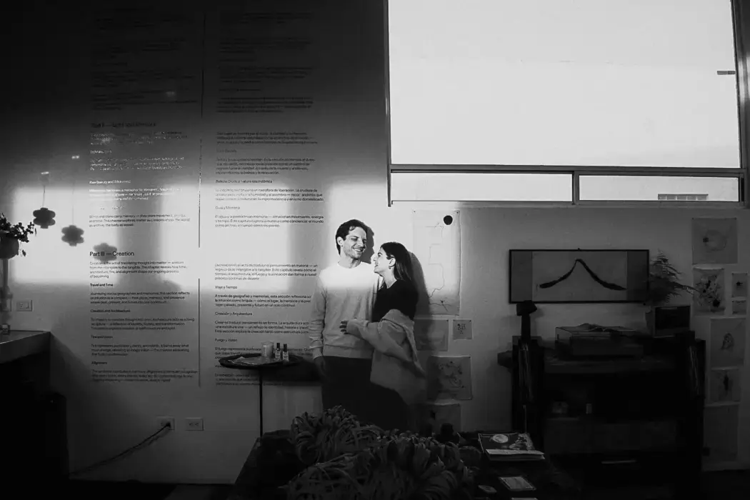 engagement session in science museum