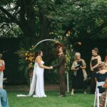 This Hatley Castle Wedding Blends Midcentury Modern and Tropical Vibes Inspired by the Couple’s Favorite Bar