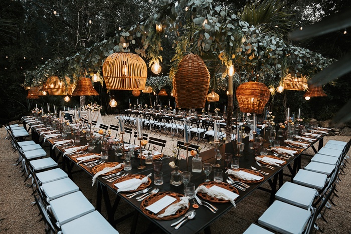 This Mexico Jungle Wedding Went from a Rainy Greenhouse Ceremony to a Candlelit Dinner