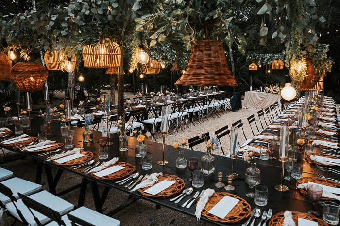 This Mexico Jungle Wedding Went from a Rainy Greenhouse Ceremony to a Candlelit Dinner