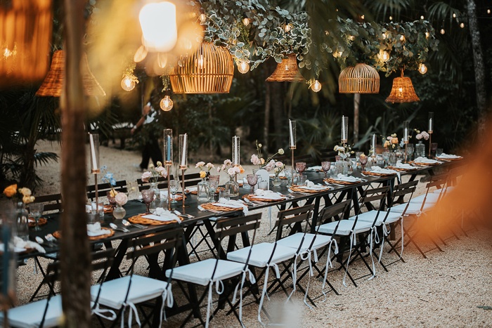 This Mexico Jungle Wedding Went from a Rainy Greenhouse Ceremony to a Candlelit Dinner
